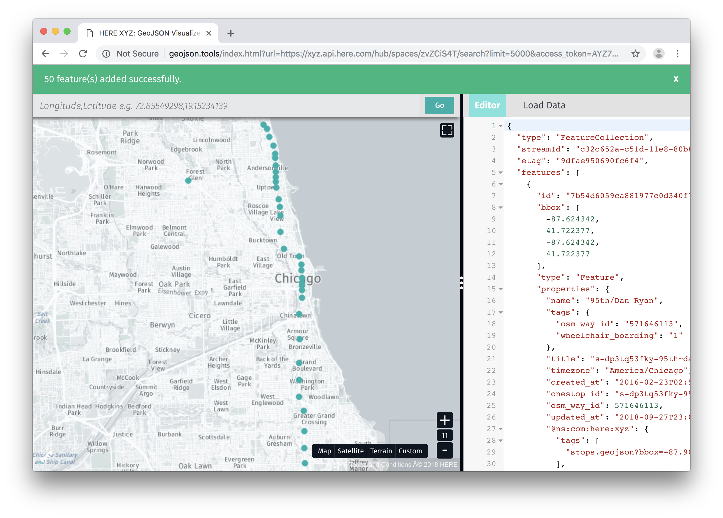 GeoJSON viewer